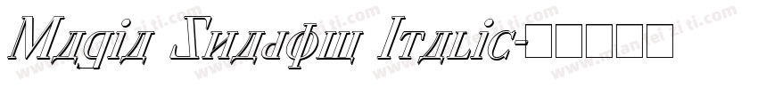 Magia Shadow Italic字体转换